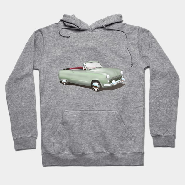 Cute Classic Car Hoodie by nickemporium1